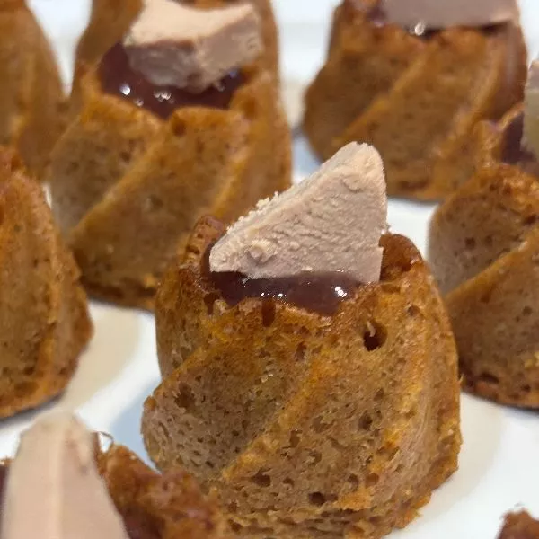 Spirales pain d'épices figue et foie gras 