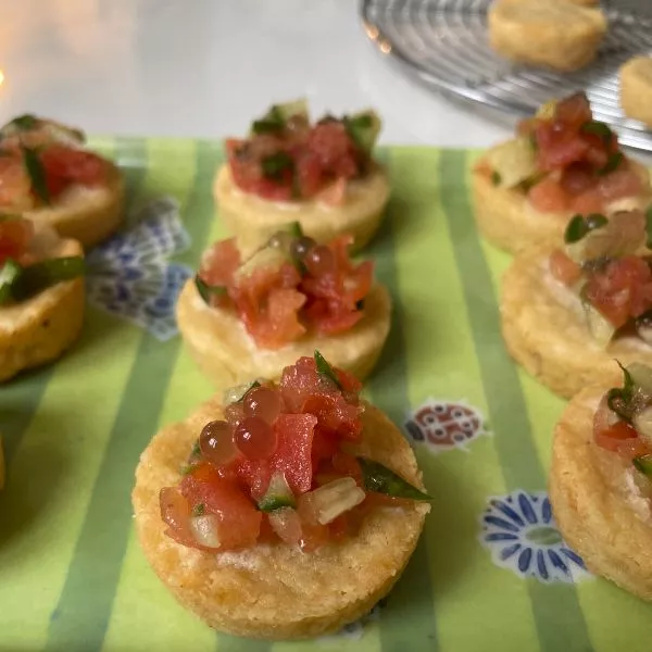 Petit sablé et son tartare 