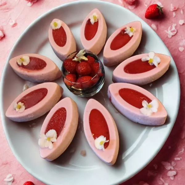 Panna Cottas Fraises