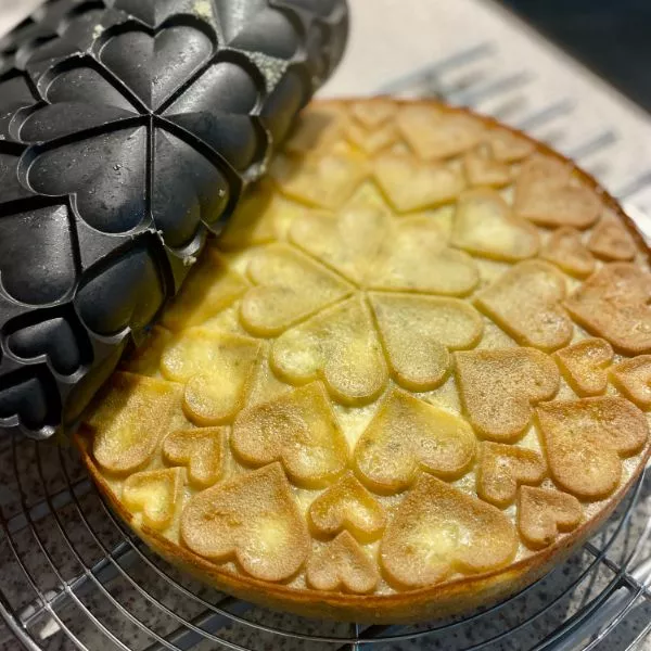 Gateau de courgettes, feta et menthe