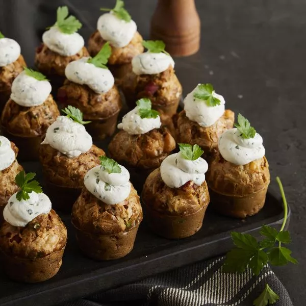 Mini muffins jambon et emmental