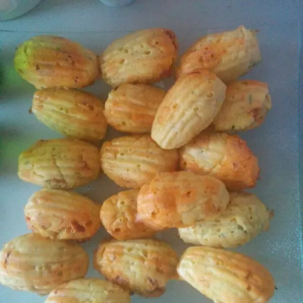 madeleines chorizo courgettes