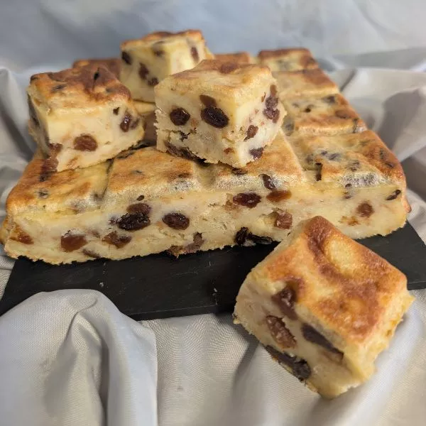 Pudding de pain aux raisins secs 