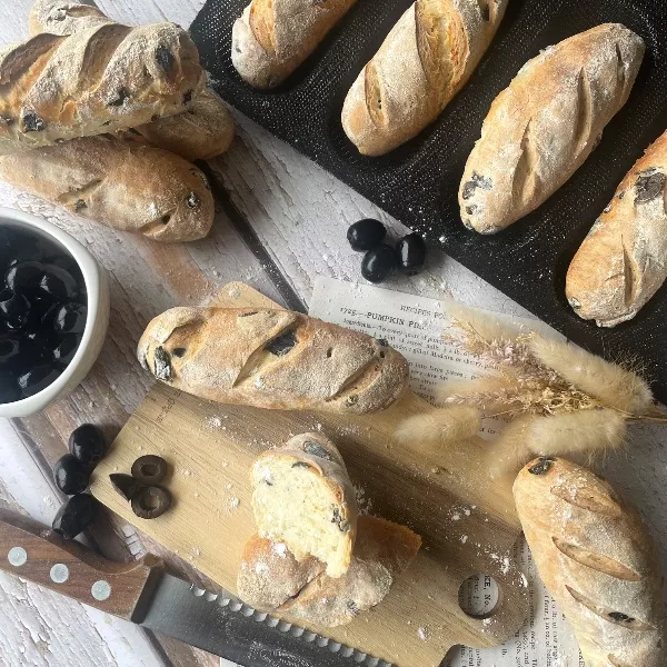 Mini baguette au olives