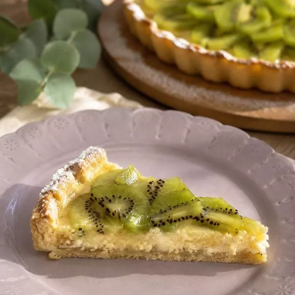  Tarte au fromage blanc et aux kiwis