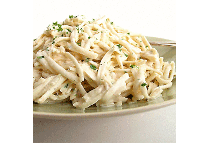Salade de céleri sauce cajou , fausse rémoulade