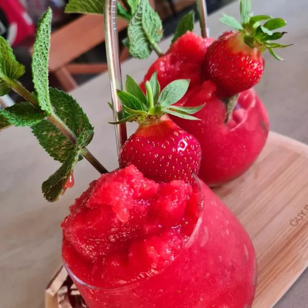 Granité rouge éclat