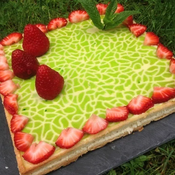 Dacquoise pistache fraises