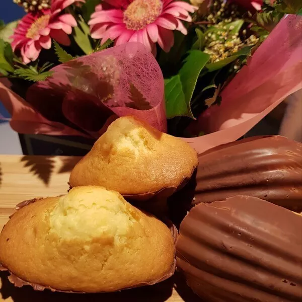 Madeleine coque chocolat 