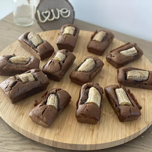  Mini Cakes chocolat banane 