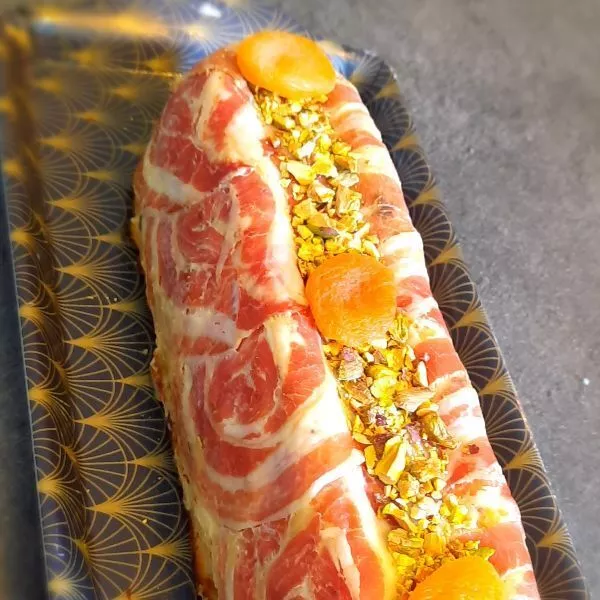 Terrine de poulet abricot pistache