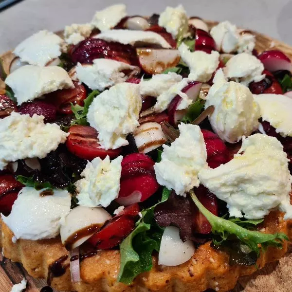Tarte renversée salée façon cookies