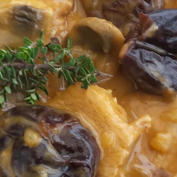 Filet mignon au cidre pruneaux et abricots secs