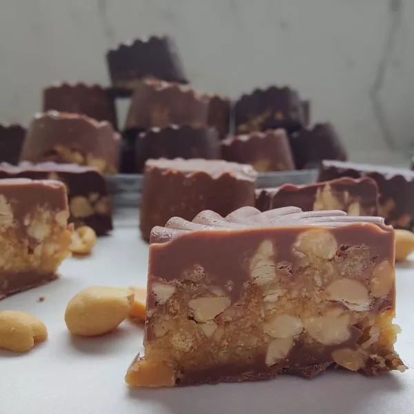 Bouchées chocolat cacahuètes