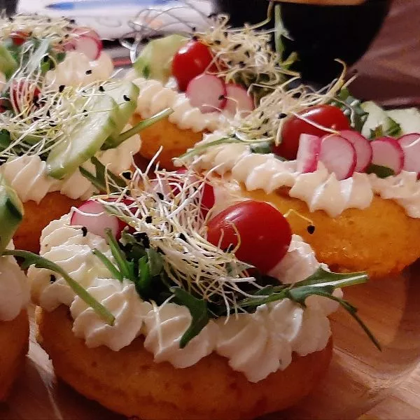 Donuts nids de Pâques carottes poulet