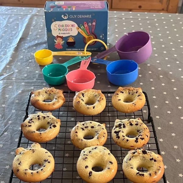 Donuts fantastiques aux pépites de chocolat