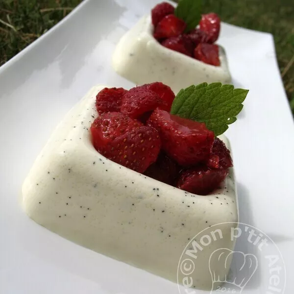 Panna Cotta Vanille Fraise
