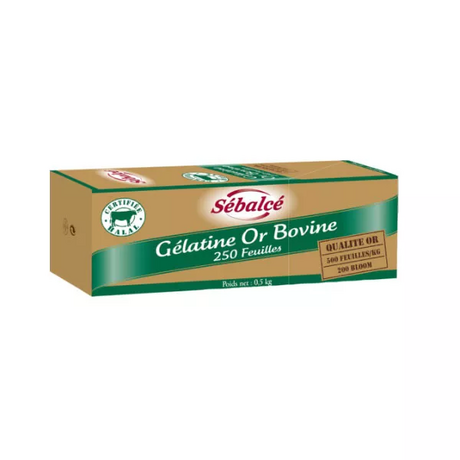 Gélatine Or Bovine 250 feuilles (0,5kg)