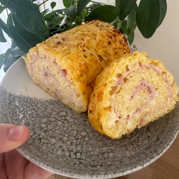 Roulé de pommes de terre au bacon 
