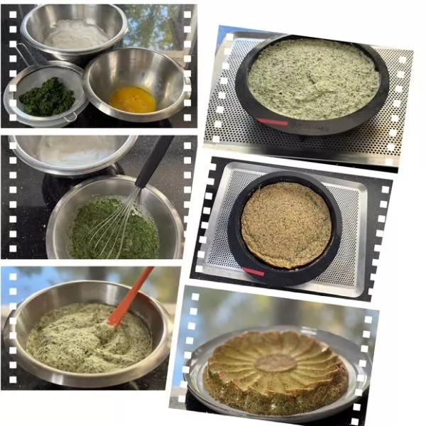 Omelette moelleuse aux épinards