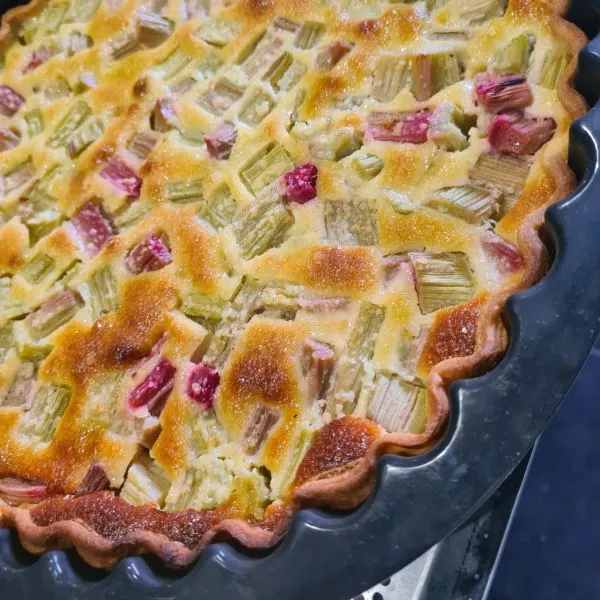 Tarte à la rhubarbe