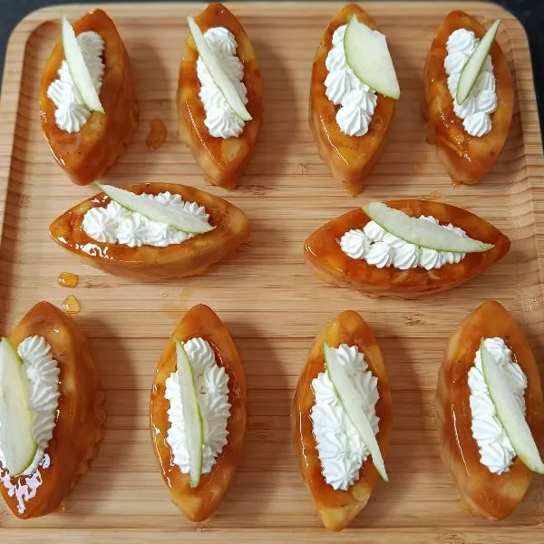 Barquettes  façon tatin