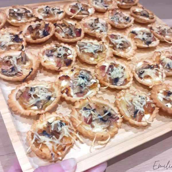 Mini flammekueches façon Laurent Mariotte
