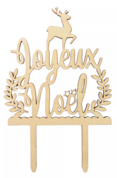 Décoration bois Joyeux Noël
