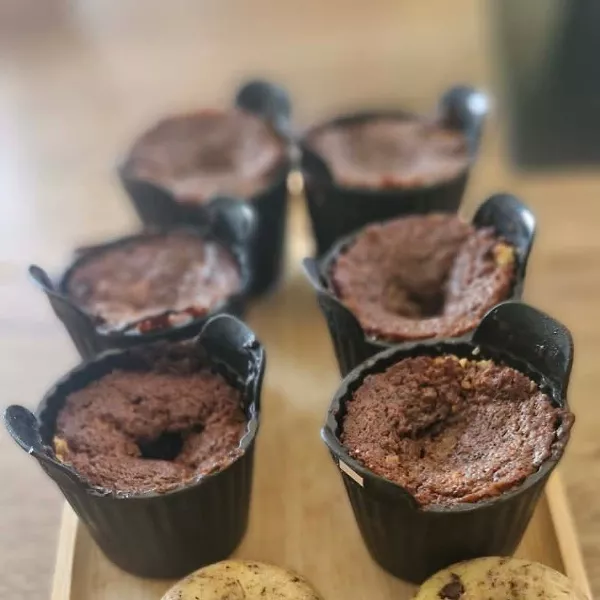 Muffins choco noisettes air fryer 