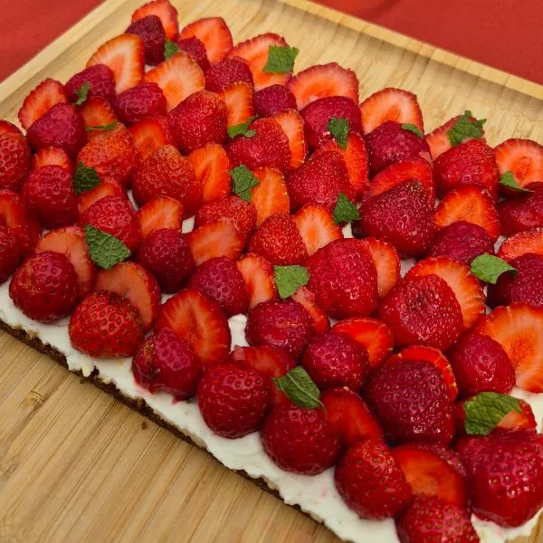 Tarte aux fraises sans cuisson